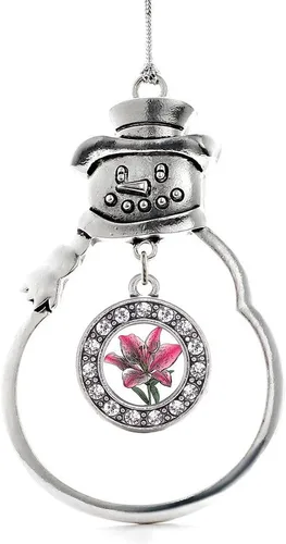 Miniatura 216 de Inspired Silver - Roller Queen - Adorno de Navidad plateado - Adorno circular para árbol de Navidad con circonita cúbica - Decoración colgante