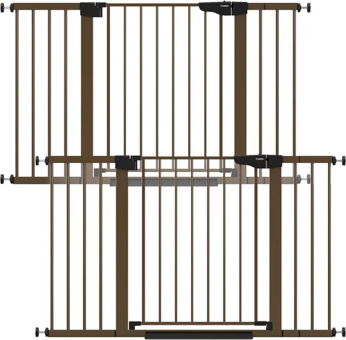 Miniatura 15 de Cumbor Puerta de bebé extra alta de 36 pulgadas para escaleras, puerta para perros de 29.7-40.6 pulgadas de ancho para puertas, puertas de mascotas