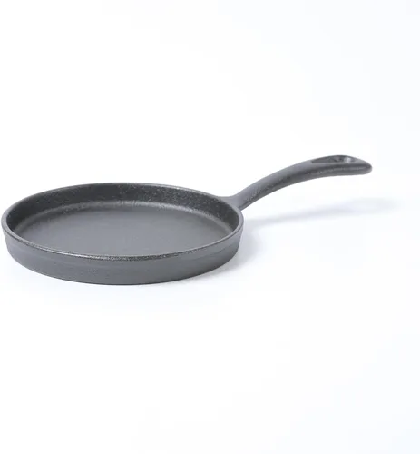 Miniatura 4 de HAWOK Plancha redonda de hierro fundido de 5 pulgadas, sartén pre-sazonada para crepé, juego de 6..