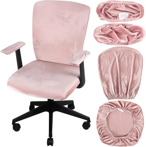 Miniatura 15 de Tallew Juego de 4 Fundas para Silla de Oficina, Fundas Universales Elásticas para Computadora, Fundas Protectoras Estiratables para Asiento