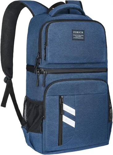 Miniatura 12 de FORICH Mochila enfriadora a prueba de fugas, aislada, impermeable, ligera, suave, para la playa, para hombres y mujeres, para trabajo, almuerzo, Gris