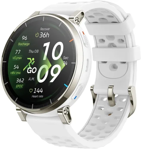 Miniatura 8 de Amazfit Active 3 Premium GPS Running Smart Watch, pantalla AMOLED Sapphire de 1.32 pulgadas, batería de 12 días, 4 GB de almacenamiento, mapas sin