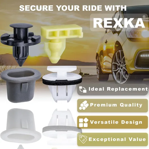 Miniatura 4 de Rexka Juego de 45 piezas de arandelas de retención para guardabarros para Nissan Infiniti Armade Juke Murano Rogue QX56 QX80 01553-09321 76882-JG10A
