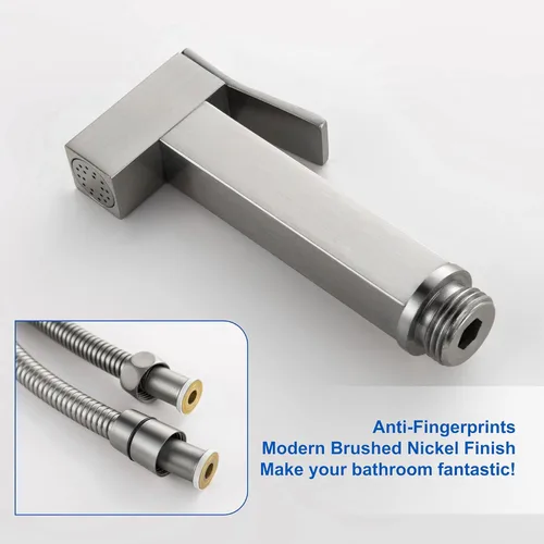 Miniatura 8 de SHAMANDA Rociador de bidé de agua tibia para inodoro con válvula de instalación en bruto de latón caliente y fría, juego de accesorio de bidé