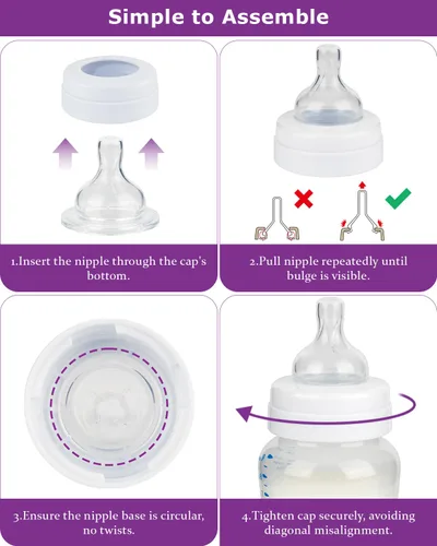 Miniatura 8 de Pezones de silicona para biberones Philips Avent, anticólicos, tamaño 3, pezón de 6 meses, flujo rápido, 4