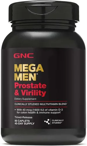 Cápsulas GNC Mega, para la próstata y virilidad para hombres 90 unidades