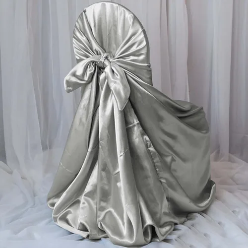 Miniatura 4 de Efavormart - Fundas para sillas de boda, plegables, de satén, universales, para fiestas, 5 unidades, se adaptan a la mayoría de las sillas, fáciles