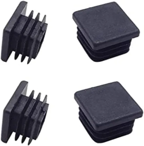 Miniatura 10 de Tapones cuadrados de plástico de 0.75 pulgadas (0.748 in) para poste de tubo cuadrado (paquete de 4)