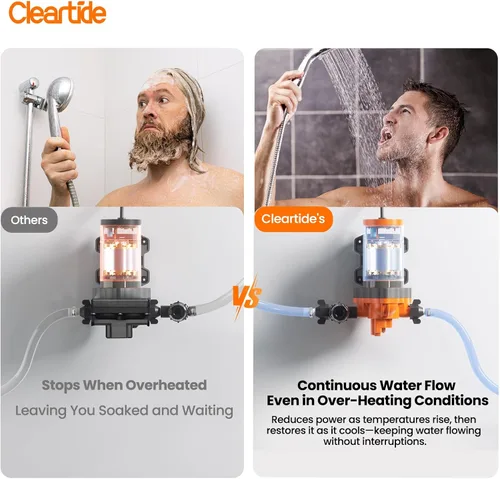 Miniatura 4 de Cleartide Bomba de Diafragma de Agua DC, 12V, 3.3 GPM, 50 PSI, Autocebante 10FT, Autodiagnóstico y Protección contra Funcionamiento en Seco