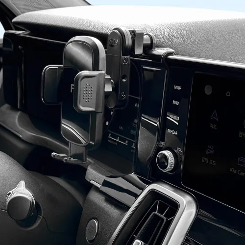 Miniatura 9 de FICS Soporte de teléfono de coche para Kia Sorento 2021 2022 2023 – Montaje personalizado para integración de pantalla sin costuras, accesorios