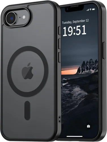 Miniatura 98 de vnnink para iPhone 12 y iPhone 12 Pro, funda de teléfono celular translúcida con protección contra caídas de grado militar, mate magnética
