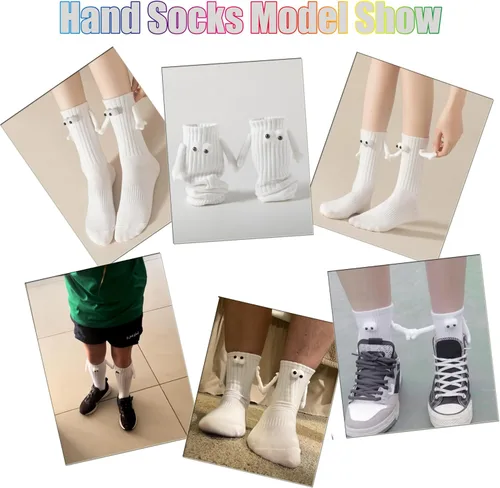 Miniatura 4 de Keauexp Calcetines magnéticos en las manos divertidos para hombres para mujeres, amistad, parejas, mejores regalos, novio, novia