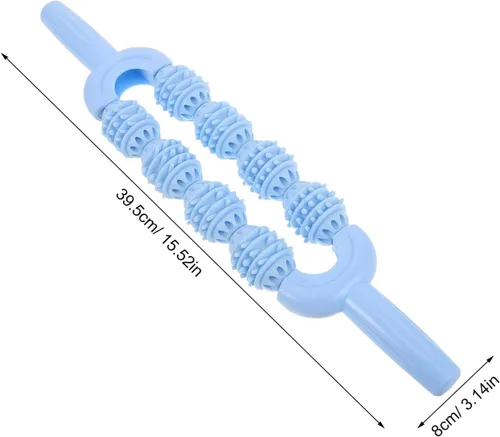 Miniatura 5 de SOIMISS Massage Roller for Legs Muscle, Calf Massager Roller Runner Device, Sports Leg Massager with Handle, Portable Relax Muscle Stick for