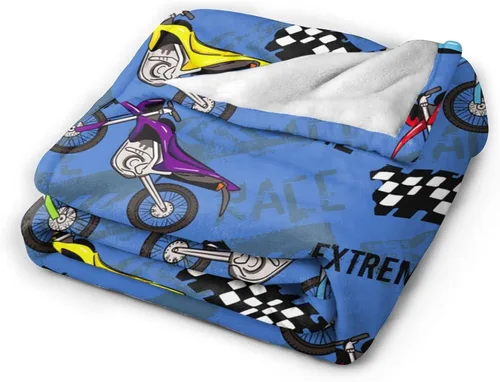Miniatura 3 de Manta fresca para motocicleta, manta de cama suave y cálida para niños, adolescentes, regalos para sofá, dormitorio, sofá, oficina, automóvil, manta