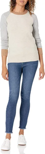 Miniatura 4 de Tienda Essentials - Suéter de mangas largas cuello redondo y de ajuste clásico para mujer suave al tacto