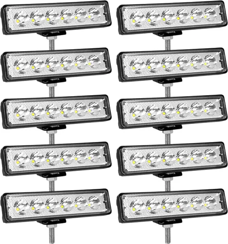 Miniatura 8 de SKYWORLD 2 unids 6 pulgadas 18 W delgado mini LED barra de luz de trabajo haz de una sola fila pequeña conducción niebla luz fuera de carretera