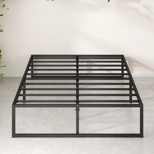 Miniatura 9 de Zinus plataforma de cama/Base de colchón de 14 pulgadas, no necesita sommier/soporte de rejilla de acero, cama doble, Acero, Negro