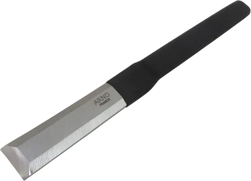 Arno 467887 - Cincel de acero macizo para marco de madera francesa, 0.984 in (1 pulgada) de ancho x 12 pulgadas de largo RC 58-60 mangos sumergidos