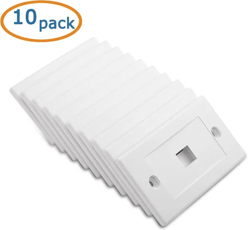 Miniatura 2 de [UL Listed] Cable Matters - Placa de pared en blanco para toma trapezoidal, Blanco