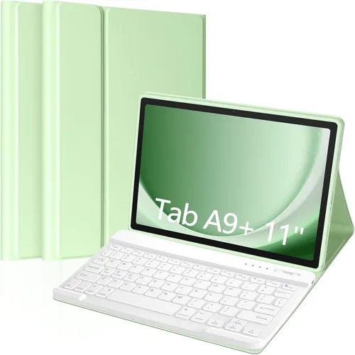 Miniatura 10 de MORECOO Funda para Samsung Galaxy Tab A9 Plus con teclado de 11 pulgadas 2023 (SM-X210/X216/X218), funda para tableta A9 Plus con teclado