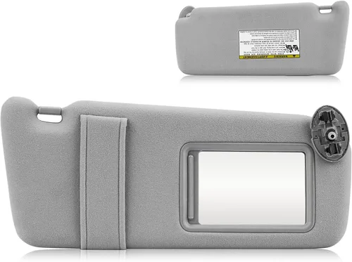 Miniatura 11 de Visera solar con luz para Toyota Camry 2007-2011 con techo solar, lado derecho del pasajero gris. Reemplaza 74320-06800-B0