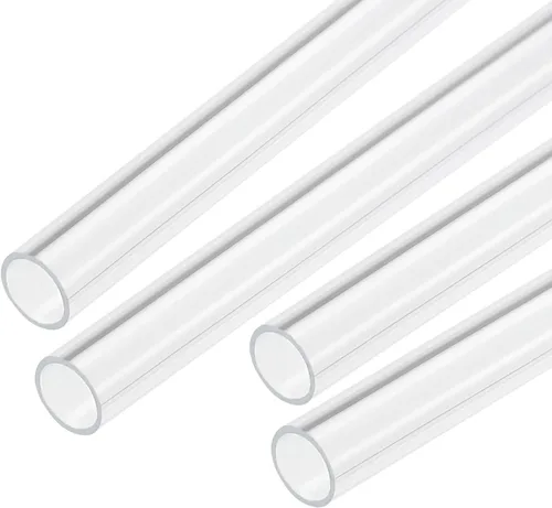Miniatura 23 de MECCANIXITY Tubo Redondo Rígido Transparente de Acrílico 6mm (1/4") ID 8mm (5/16") OD 356mm para Lámparas y Linternas, Sistema de Refrigeración por