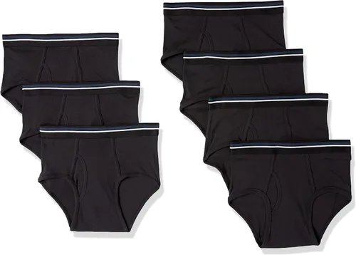 Tienda Essentials Calzoncillos de algodón sin etiquetas para hombre, paquete de 7