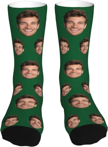 Miniatura 7 de Calcetines personalizados con foto para hombres y mujeres, calcetines personalizados con imagen unisex, calcetines con caras en ellos personalizados