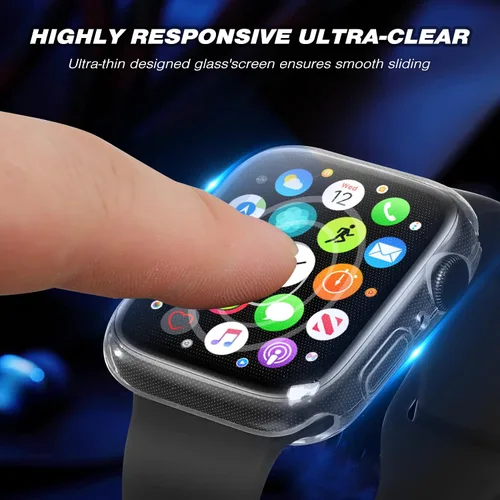 Miniatura 5 de ORIbox Funda ultradelgada compatible con Apple Watch Series 6, Apple Watch Series 5, Apple Watch Series 4, Apple Watch SE, TPU HD F3000001