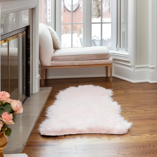 Miniatura 9 de Super Area Rugs - Alfombra de piel de oveja suave y esponjosa Gris oscuro