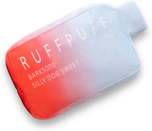 RUFF PUFF Juguetes para perros – Divertido y lindo juguete de peluche para mascotas con chirriador – Juguete de perro de parodia – Juguetes para