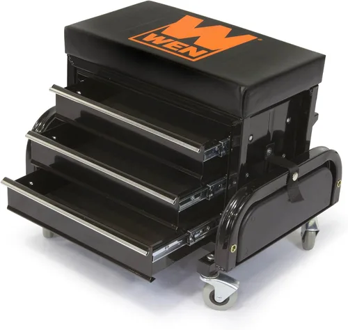 Miniatura 2 de WEN GG1350 - Asiento de cofre con herramienta de balanceo para garaje con capacidad de 350 libras
