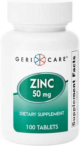 Suplemento mineral esencial de sulfato de zinc de 50 mg, apoya la función inmunológica, actividad antioxidante y metabolismo de nutrientes, 100