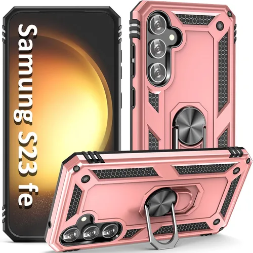 Miniatura 21 de ADDIT Funda S23 para Samsung Galaxy S23 de 6.1 pulgadas, con anillo de soporte, soporte ajustable, grado militar, protección resistente, a prueba