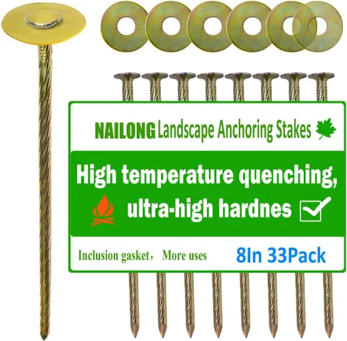 Miniatura 8 de Estacas de anclaje de paisaje de césped sintético, estacas de césped artificial, enfriamiento de alta temperatura utilizado para jardín, bordes