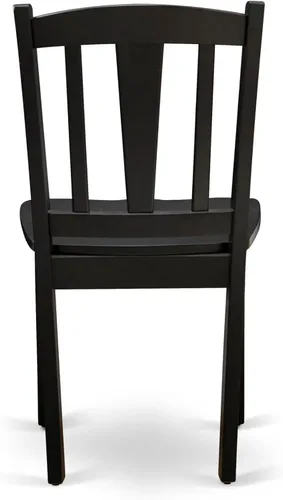 Miniatura 15 de East West Furniture El juego de comedor de 3 piezas AMDL3-BCH-W contiene una mesa de cocina redonda con pedestal y 2 sillas de comedor, 36 x 36