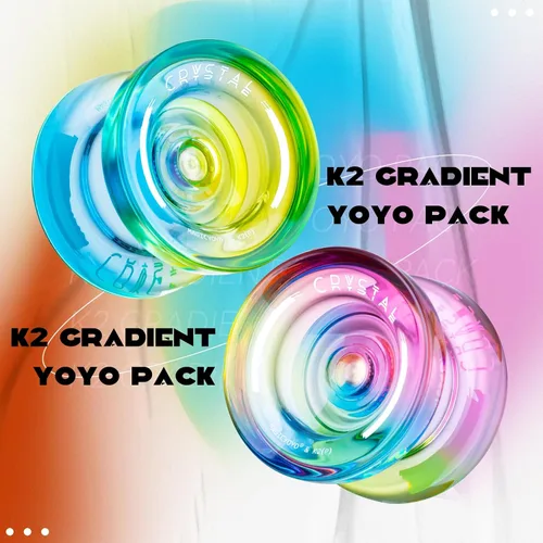 Miniatura 2 de MAGICYOYO Responsive Yoyo Professional K2 Crystal, Yo yo de doble propósito para niños y jugadores avanzados, yoyos degradados de plástico con 12