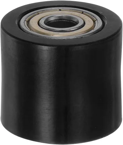 Miniatura 11 de HARFINGTON Tensor de polea de rodillo de cadena de 0.394 pulgadas (0.394 in), tipo cilindro de nailon, deslizador de rueda guía para Verde