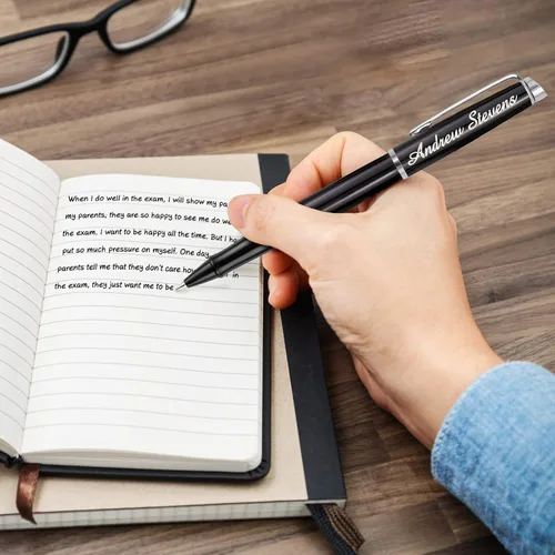 Miniatura 7 de Bolígrafos personalizados, bolígrafo grabado para hombres, bolígrafos de tinta de gel personalizados, bolígrafo de escritura regalo para graduación