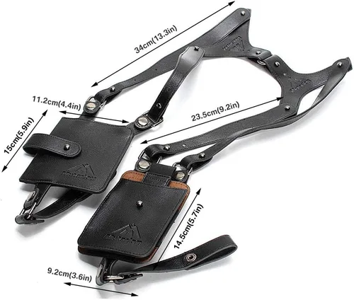 Miniatura 2 de Neween Correa oculta antirrobo para las axilas, cartera de bolsillo, funda de hombro para teléfono, bolsa de ocio doble para hombres y mujeres