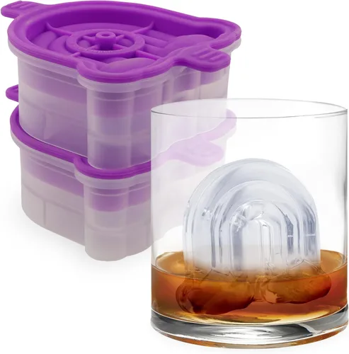 Miniatura 13 de Tovolo Moldes de hielo en forma de rosa, juego de 2 – Gran regalo romántico de moldes de hielo – Molde de hielo único para enfriar bebidas