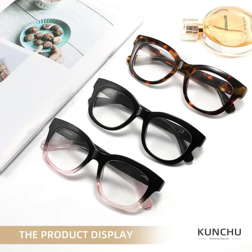 Miniatura 6 de Gafas de Lectura para Mujeres - Gafas de Lectura Oprah de Luz Azul con Bisagra de Resorte, Antirreflejos/Antifatiga para Computadora