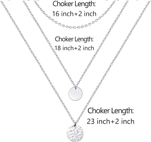 Miniatura 6 de Collares delicados para mujer, collares en capas, collar de gargantilla chapado en oro, joyería para mujer