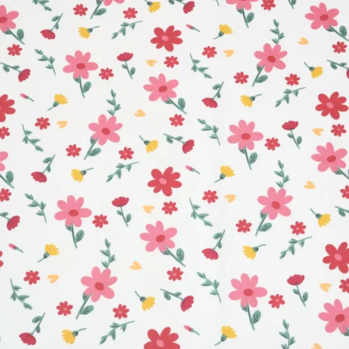 Miniatura 2 de Paquete de 10 piezas de tela de algodón con estampado floral de 18 x 22 pulgadas, cuadrados de tela acolchada precortados para coser, manualidades