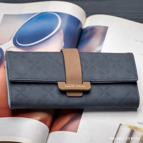 Miniatura 2 de PAULO SERINI Cartera Mujer - Cartera para mujer con monedero - Tarjetero 9 tarjetas - Pulsera - Carteras veganas para mujer - Regalos de cumpleaños