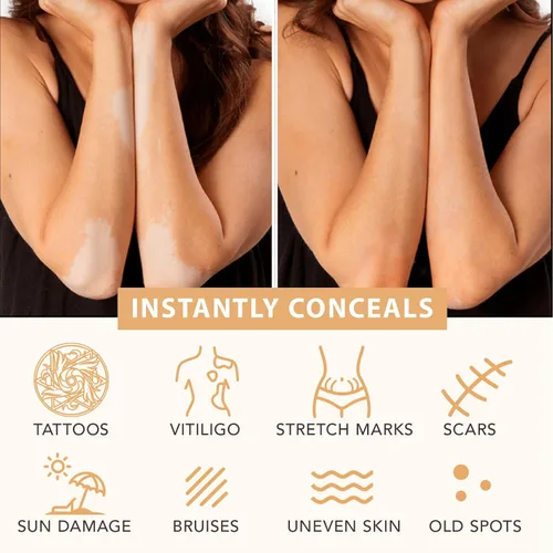Miniatura 4 de Maquillaje impermeable para piernas y cuerpo, base corporal perfeccionadora de la piel de larga duración, cubierta de venas sin transferencia