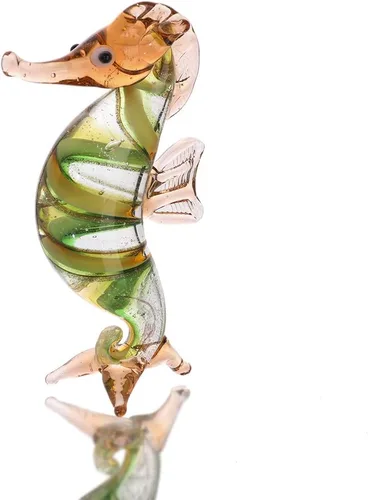 Miniatura 8 de HDCRYSTALGIFTS Figuras de tortuga marina de vidrio soplado de 2.5 pulgadas, regalo para mujeres, colección de animales marinos de vidrio hecho a