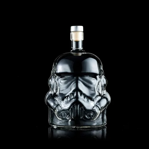 Miniatura 2 de Juego de decantador de whisky transparente creativo, regalos para hombres, carafe destilador de whisky con 4 piedras de whisky y pinza, carafe