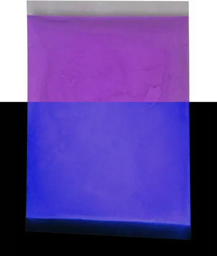Miniatura 12 de Polvo de pigmento fluorescente de aluminio de estroncio invisible neutro que brilla en la oscuridad, luz negra UV libre de polvo