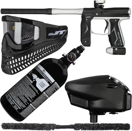 Miniatura 6 de Action Village Empire Axe 2.0 Super Kit de paquete de pistola de paintball Azul polvo/Negro polvo